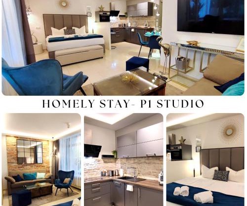 HOMELY STAY Studio P1 - Elegant Self-Check-in Studio-Apartment in Munich -with Kitchen and Washing Machine