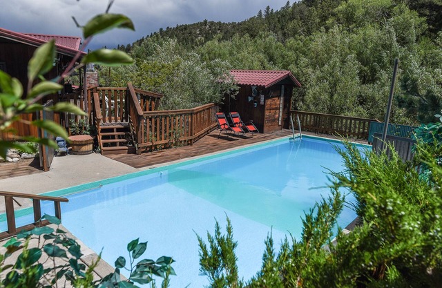 Hot Springs Private Swim Pool, Private Soaking Pool, Chalk Creek Frontage