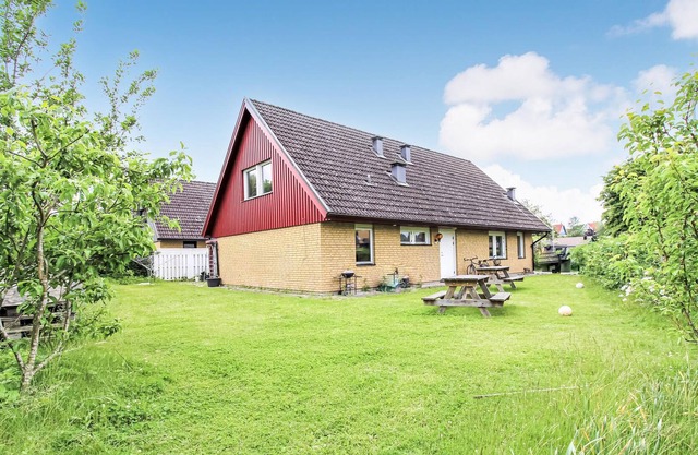 House in Rönne Å in the center of Ängelholm.