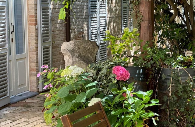 House with a garden, downtown, 7 km from the beaches.