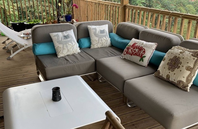 House with sea view, river access near Soufrière