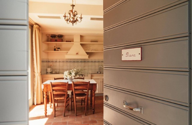 In a farmhouse in the hills, with garden and pool