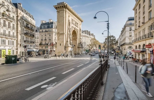 In Paris's oldest neighbourhoods- modern decor with classic Parisian style.