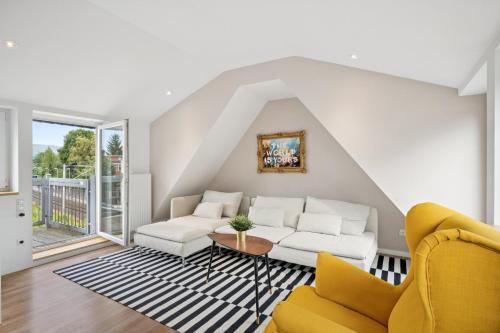 Jenapartments Penthouse Terrasse Waschtrockner sehr zentral