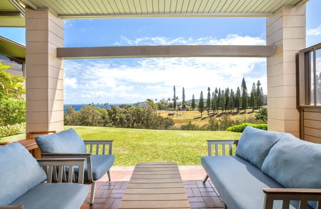 KBM Resorts | FREE CAR | Kapalua Ridge Villas | Ocean view | Recently remodeled! Ground Floor, 1-Bedroom + Den Condo! KRV-514