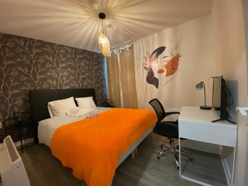 L'Indigo, charmant T2, 10 min centre historique, WiFi, Netflix, Amazon Prime