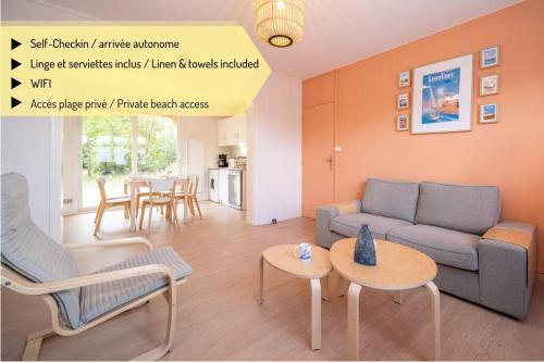 La Rafale rez de chaussée - Accès Privée à la plage