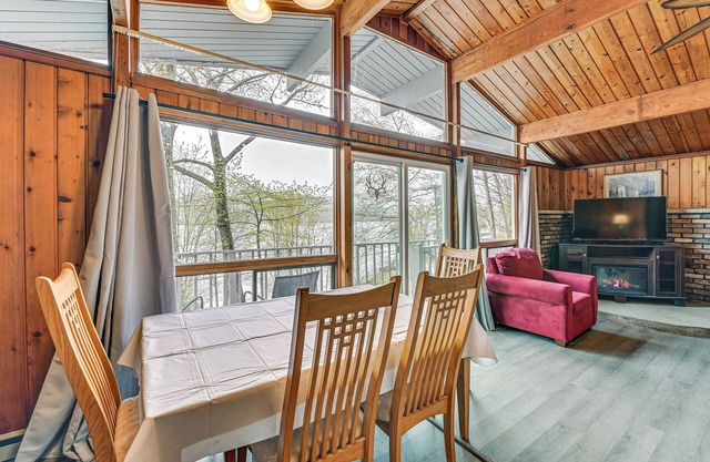 Lake-View Cabin w/Furnished Deck in Hadley!