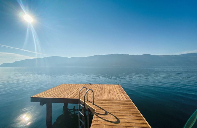 Lakefront Okanagan Home with Large Private Patio, Lake View & Private Beach