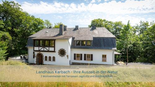 Landhaus Karbach komplett oder einzelne Wohneinheiten Villa inkl Sauna bzw Waldhäuschen