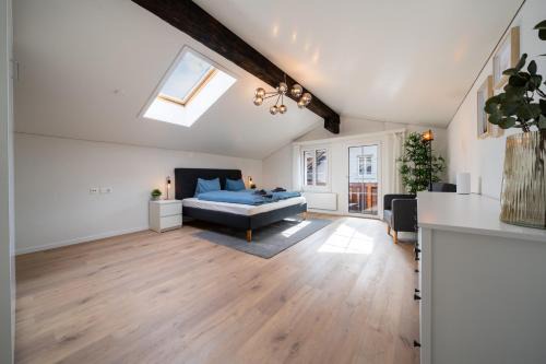 Large apt in town center next to Brunngasse & near lake