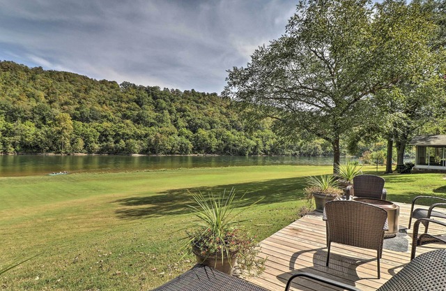 Large Home on White River w/ Fire Pit & Grill!