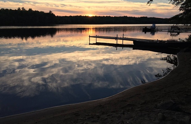Large Lake House with Private Beach, Dock, Canoe & Kayak