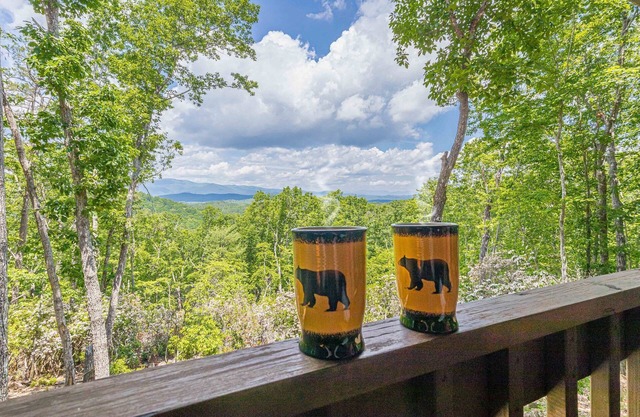 Lazy Bear Cabin | Secluded Year-Round Mountain View, Hot Tub, Fire Pit, Games