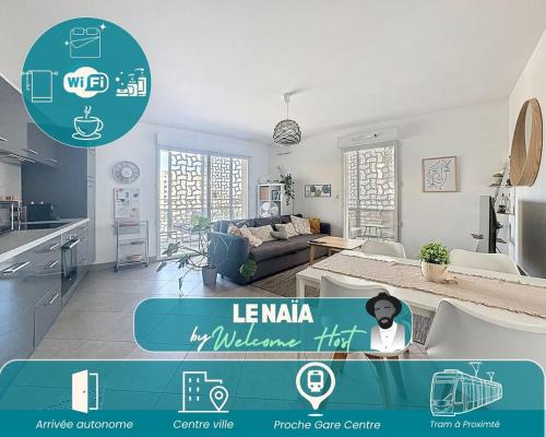 Le Naïa, Cosy & Chic à Port Marianne, parking.