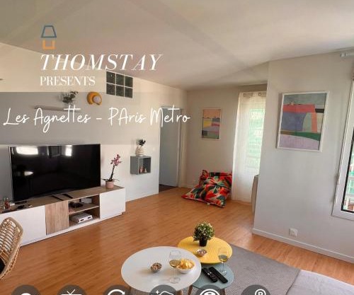 Les Agnettes - Paris Metro - Wifi - Parking - Tout équipé