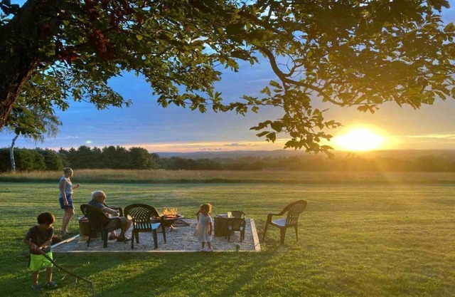 Litchfield hilltop home with long view and sunsets
