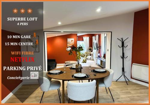 Loft O'Chalet - 10 min GARE - PARKING PRIVÉ