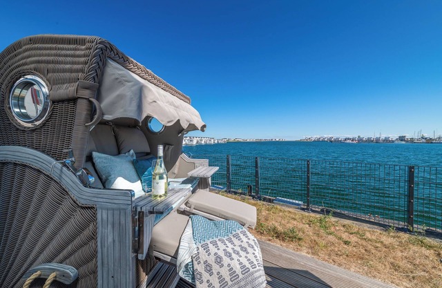 Low-barrier Baltic Sea vacation apartment "Zweite Heimat" with water view and sauna