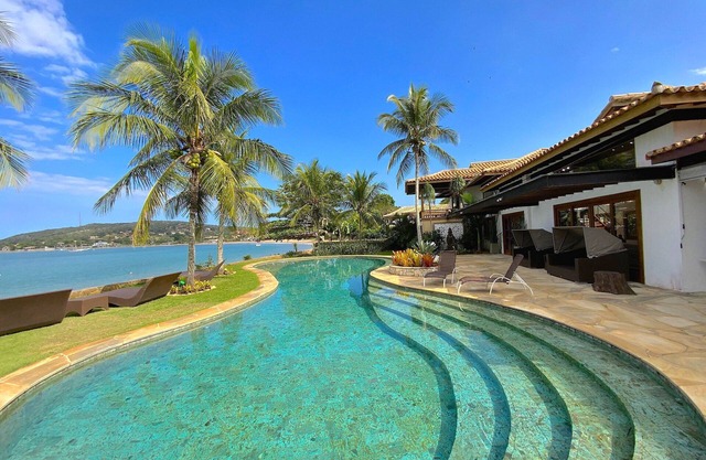LuxoBrasil #BZ35 Villa Ocean Bliss 09 Bedrooms Beach Front Buzios Seasonal Rent