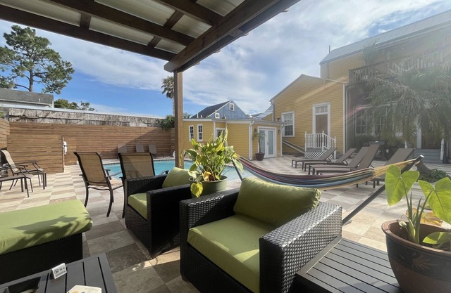 Luxurious home blocks from the French Qtr with heated pool, hot tub.