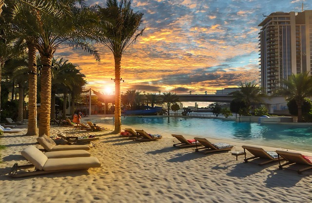 Luxury Apt | Private Beach with cooled sand and pool | 3BR