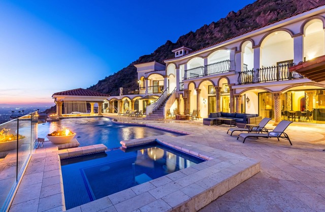 Luxury Redefined in Camelback—Exclusive Mountaintop Villa with Spa & Views
