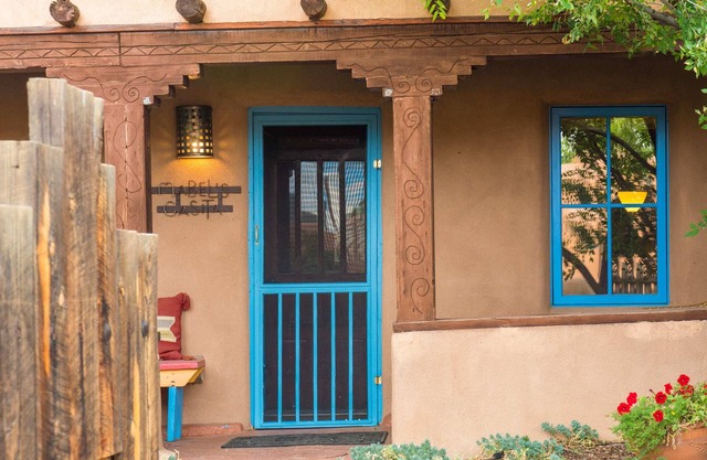 Mabel's Casita by Velo has Adobe Walls & Hot Tub