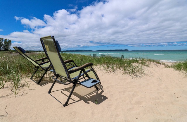 Magnificent Lake Michigan Views and 100 feet of Private Beach