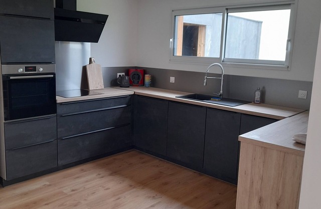 Maison Bois de Plain Pied à 5 Minutes de la mer ,idéal Pour les Familles