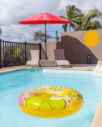 Maison confortable à Saint-François 40 m² avec piscine partagée