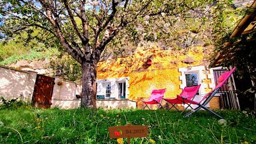 Maison troglodytique au coeur des Châteaux de la Loire - Le Cerisier Perché