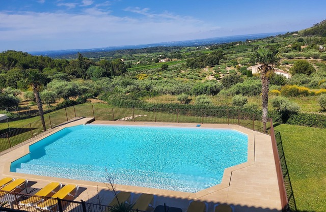 Mas du Barroux Gîte Paradizu vue sur les Alpilles