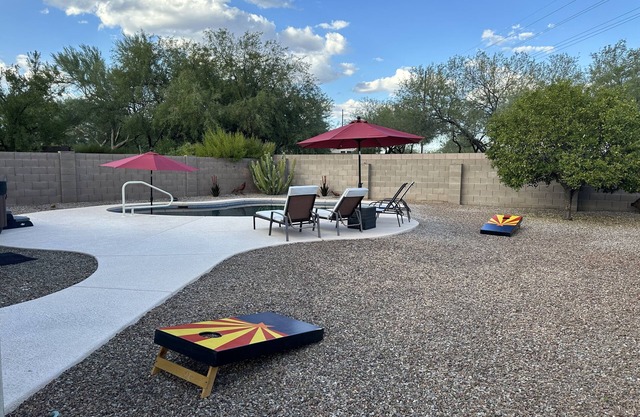 Mexican Sage is truly your Tucson oasis. 3 BR, 2 BA, private pool & hot tub.