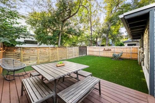 Mid-century home in Zilker with a backyard