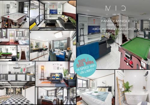 MIQ HK16 - 3BR Huai Khwang MRT with Pool Table near Jodd Fair