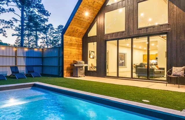 Modern A-Frame Cabin with Pool and Lake Access