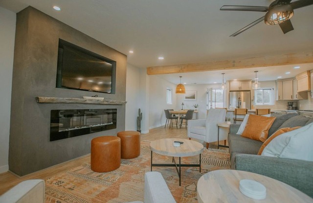 Modern Adobe Home with Hot Tub