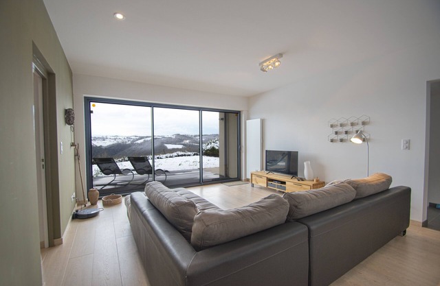 Modern architect house with spectacular view on the Aveyron valley
