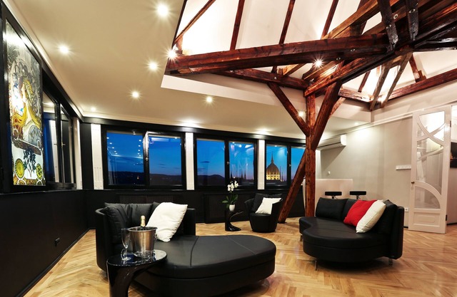 Modern Art Nouveau Penthouse with fantastic views over Budapest
