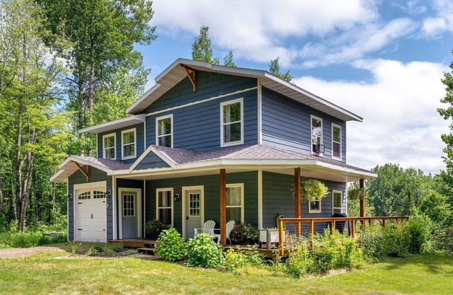 Modern Cabin on a River Bluff