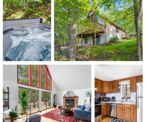 Modern Chalet w Hot Tub, Large Deck, Grill & WiFi