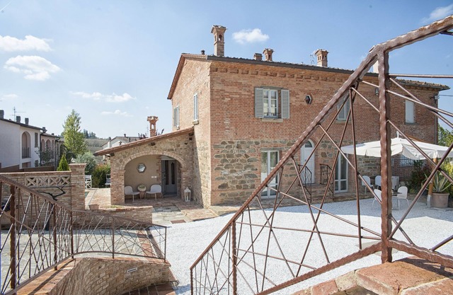 Modern design farmhouse with wonderful swimming pool, located in a small town