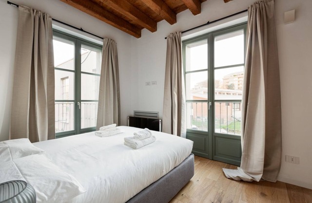 Modern flat in Milan with terrace