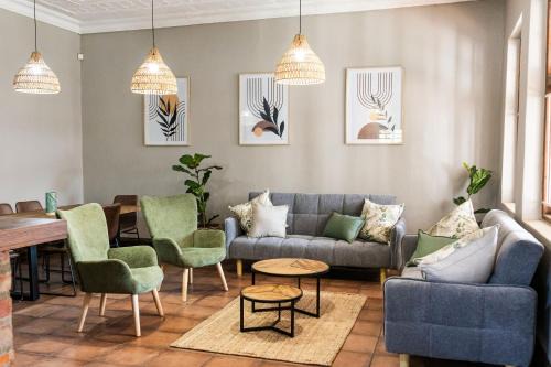 Modern home with apartments