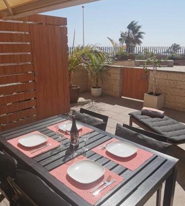 Modern sea view duplex with parking and aircon