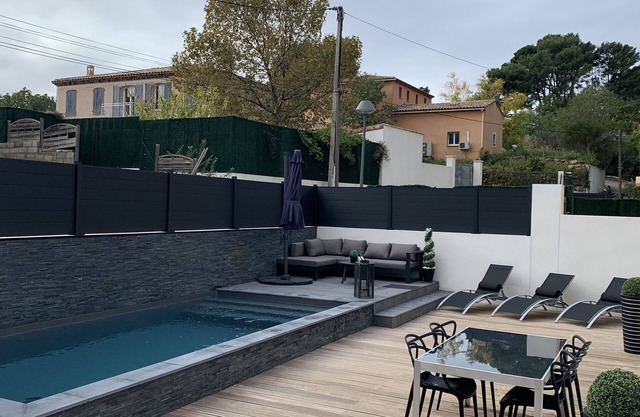 Modern villa with heated pool