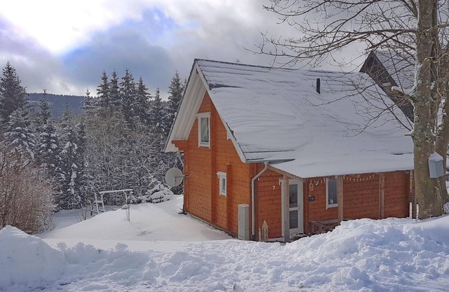 Modern wooden house in the Sauerland with sauna