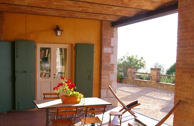 Montestigliano, an authentic farmhouse in the heart of Tuscany, is an oasis of peace and beauty that offers its guests refined residences and an enchanting view