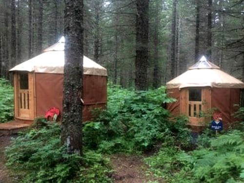 Nature Escape in an Alaskan Glamping Village for Family Fun